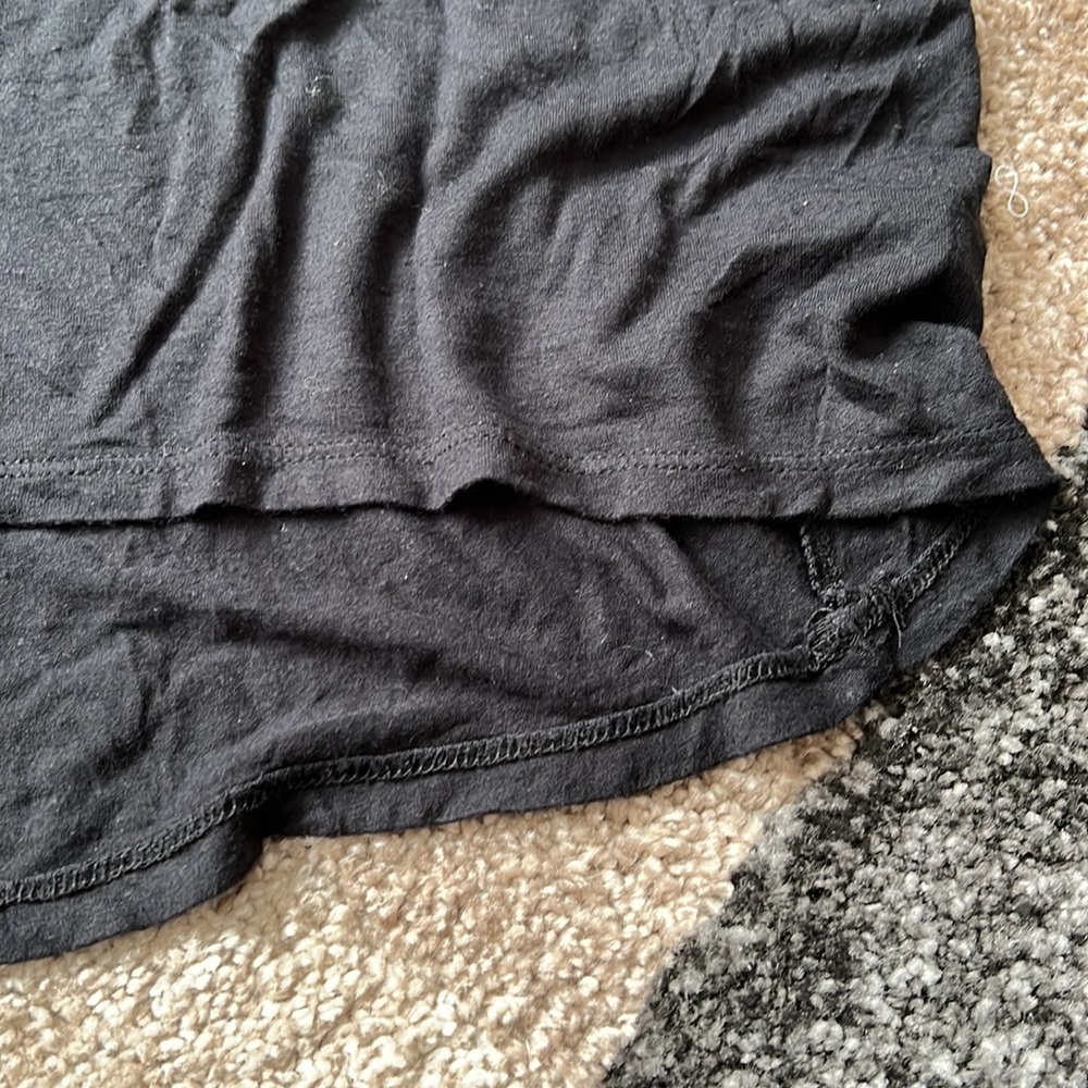 Trouvé cold shoulder tee, black, size M - Picture 4 of 5